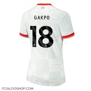 Liverpool Cody Gakpo #18 Terza Maglia Femmina 2024-25 Manica Corta